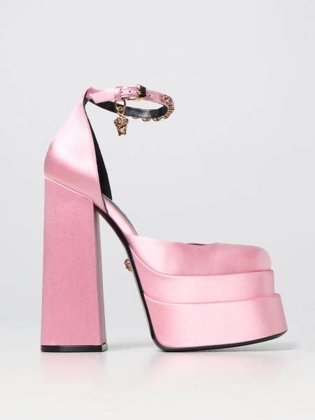 versace scarpe stringate donna|versace pink shopping bag.